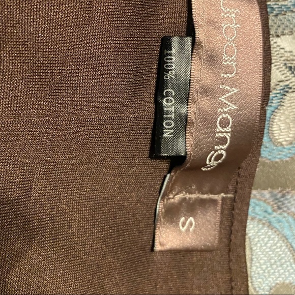 Urban Mango brown, dark, light tan fitted dress S - Picture 8 of 9